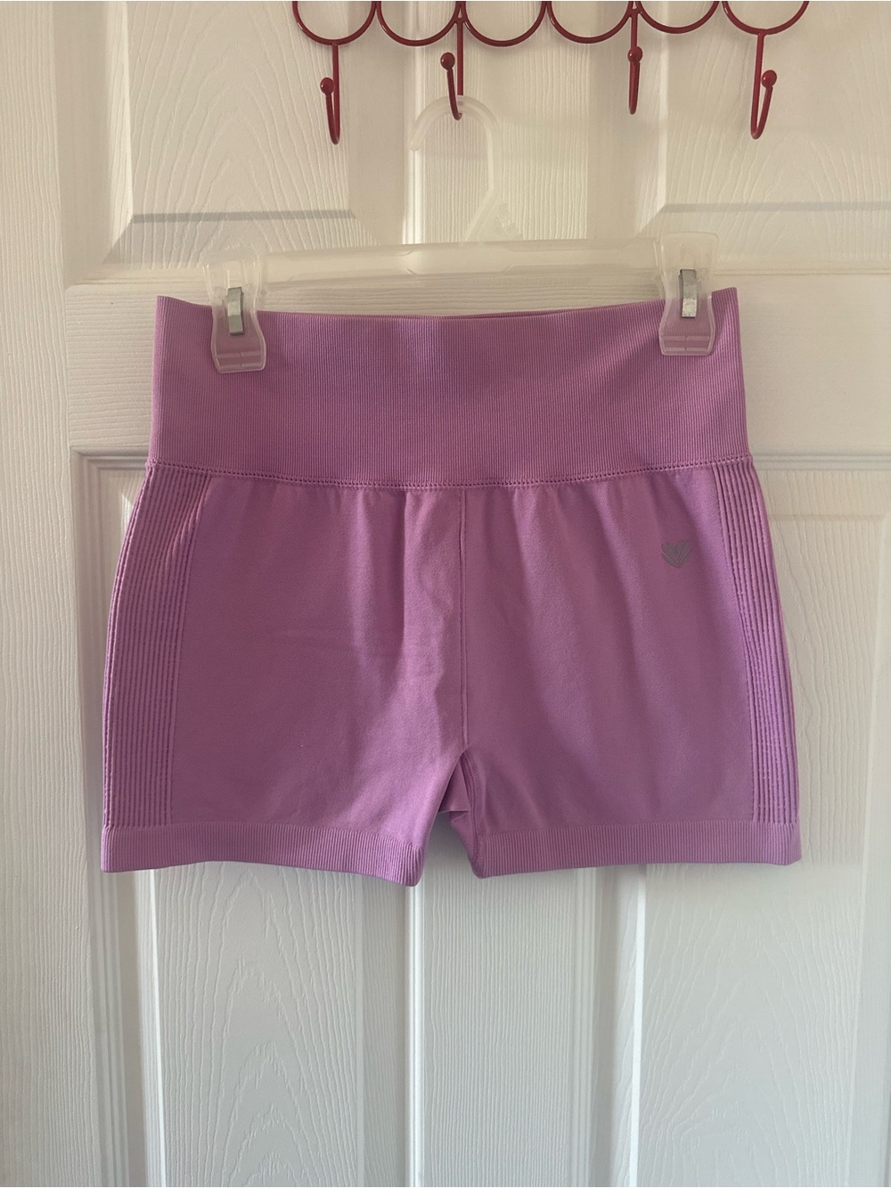 Forever 21 Large Hot Pink Biker Shorts Seamless High Waisted Gym Workout Shorts
